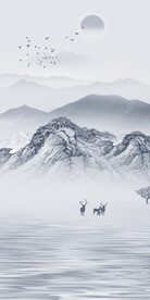 高档 简约新玄关画 Tif分层