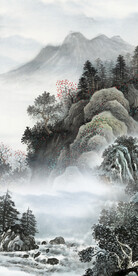 中式 新清晰玄关画 Tif分层