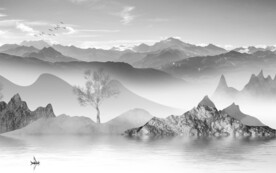 清晰 现代简约山水 TiF分层