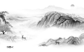 大气 高端简约山水 TiF分层