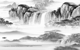 素雅 现代简约山水 TiF分层