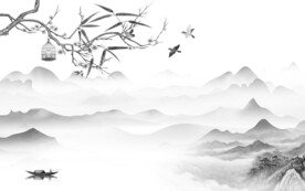 新款 灰色高清山水 TIf分层