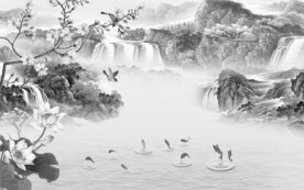 奢雅灰色山水 TiF分层