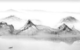 客厅 奢雅灰色山水 TiF分层