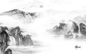 意境 简约灰色山水 TiF分层