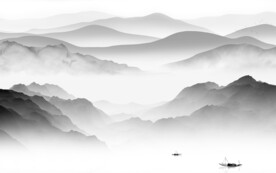 奢雅 简约灰色山水 TiF分层