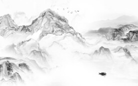 别墅 灰色高档山水 tif分层