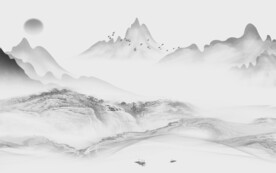 别墅 新品灰色山水 TiF分层