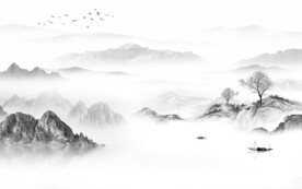 大气 新品灰色山水 TiF分层