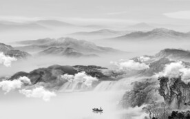 中式 简约高清山水 TIF分层