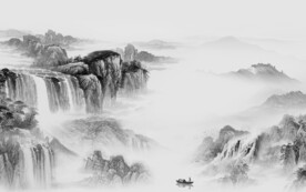 电视 简约高清山水 TIF分层