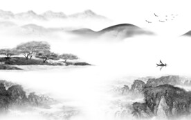 新品 简约高清山水 TIF分层