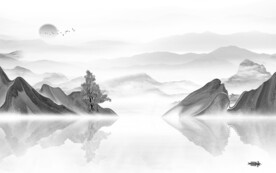 新品 灰色新山水画 TiF分层