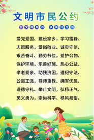 市民文明规范海报