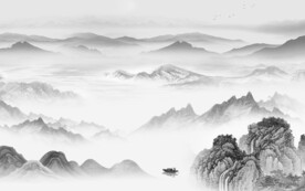 新品 奢雅灰色山水 TiF分层