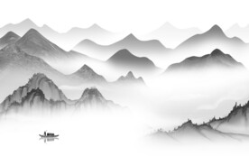 新传 灰色中式山水 TiF分层