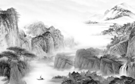 别墅 中式最新山水 TiF分层