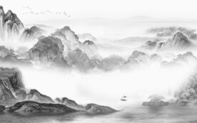 爆款 中式最新山水 TiF分层