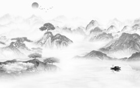 高端 高档清晰山水 TiF分层