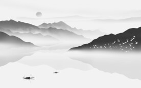 高雅 高档灰色山水 TiF分层