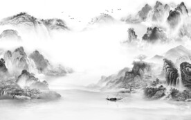 新款 最新灰色山水 TiF分层