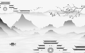 新款 清晰灰色山水 TiF分层