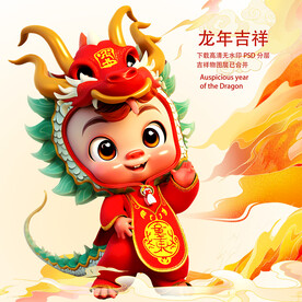 2024龙年生肖卡通春节IP