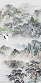 高清 奢雅玄关框画 Tif分层