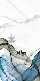 高端 现代新玄关画 tif分层