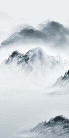 蓝色 玄关意境新画 Tif分层