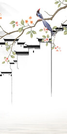 徽派 玄关高雅新画 Tif分层