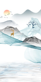 简约 玄关意境新画 Tif分层