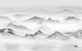 现代 新品灰色山水 TiF分层