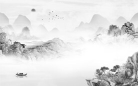 人气 新品灰色山水 TiF分层