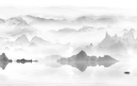 新款 简约灰色山水 TiF分层