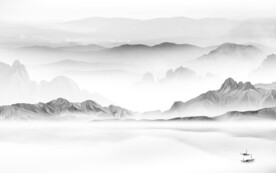 人气 灰色新品山水 TiF分层