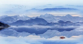 现代 简奢中式山水 TiF分层