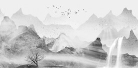 高档 中式新品山水 TiF分层