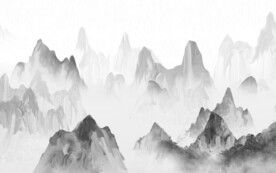 现代 最新高档山水 TiF分层