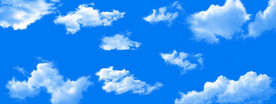 蓝天白云背景墙
