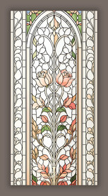 蒂凡尼教堂彩晶彩绘玻璃图案