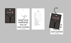 服装吊牌设计矢量图