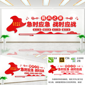 民兵之家文化墙