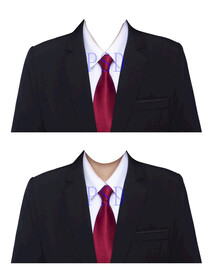 女西装红领带psd