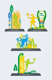 公园健身导视牌