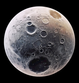 月球表面灯箱素材