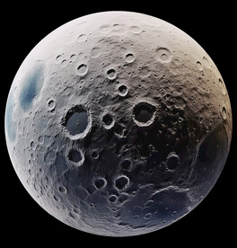 月球表面灯箱素材