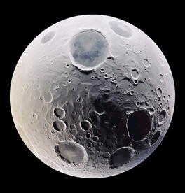 月球表面灯箱素材