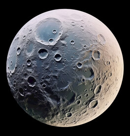 月球表面灯箱素材