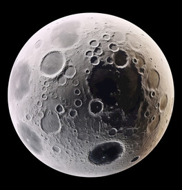 月球表面灯箱素材